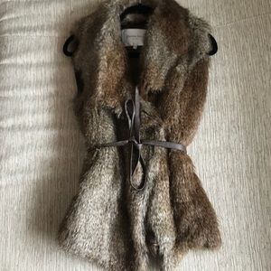 Faux fur fashion vest